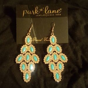 Park Lane Aria Earrings - Rose Gold & Turquoise